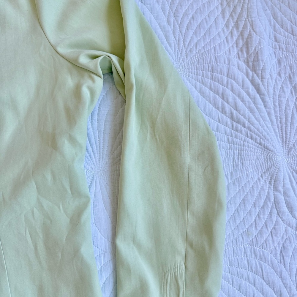 Talbots Light Green Button Down Jacket Shirt | La… - image 2